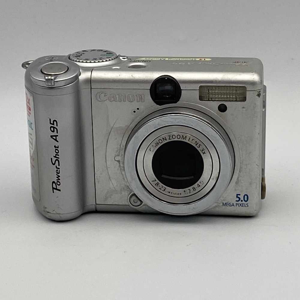Canon‎ PowerShot A95 5 MP Digital Camera 3x Optical Zoom Silver Parts Only
